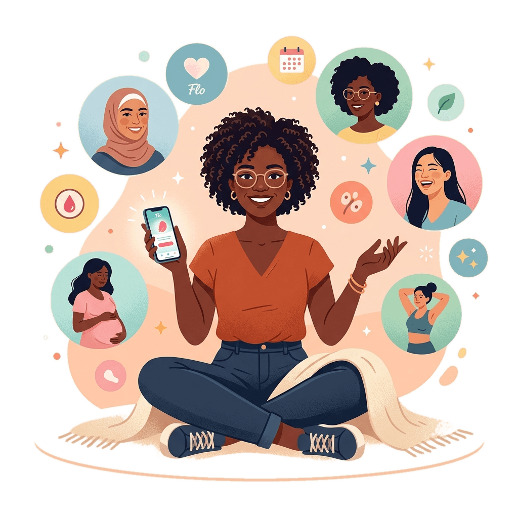 Global women accessing Period Tracker and reproductive wellness tools worldwide